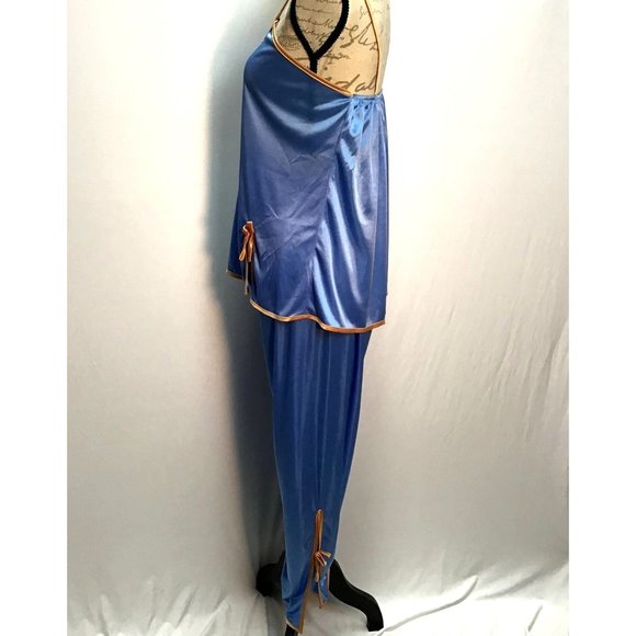 Satin, "Vintage Look", 2-PC Pajamas - Picture 4 of 12